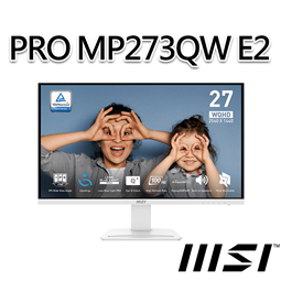 msi微星 PRO MP273QW E2 27吋 白 螢