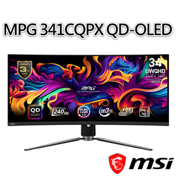 msi微星 MPG 341CQPX QD-OLED 34