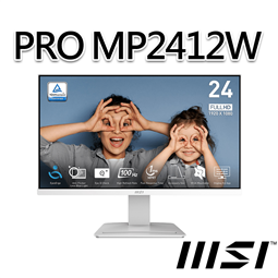 msi微星 PRO MP2412W 23.8吋 白 螢幕