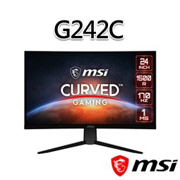 msi微星 G242C 23.6吋 曲面電競螢幕(23.