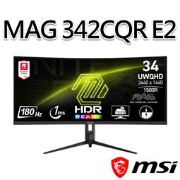 msi微星 MAG 342CQR E2 34吋 曲面電競