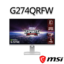 msi微星 G274QRFW 27吋 白 電競螢幕(27
