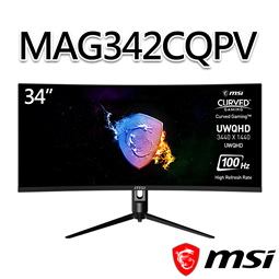 msi微星 MAG342CQPV 34吋 曲面電競螢幕(