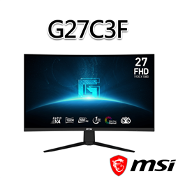 msi微星 G27C3F 27吋 曲面電競螢幕(27"/