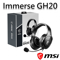 msi微星 Immerse GH20 耳罩式電競耳機