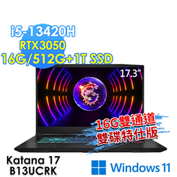 msi微星 Katana 17 B13UCRK-1437