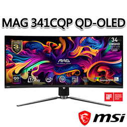 msi微星 MAG 341CQP QD-OLED 34吋