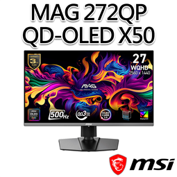 msi微星 MAG 272QP QD-OLED X50 