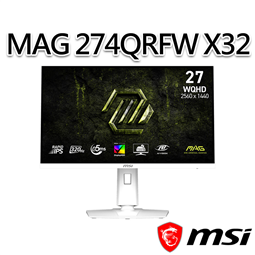msi微星 MAG 274QRFW X32 27吋 白 