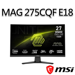 msi微星 MAG 275CQF E18 27吋 曲面電