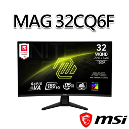 msi微星 MAG 32CQ6F 31.5吋 曲面電競螢