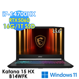 msi微星 Katana 15 HX B14WFK-68
